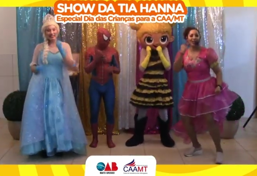 Show online com Tia Hanna celebra Dia das Crianças
