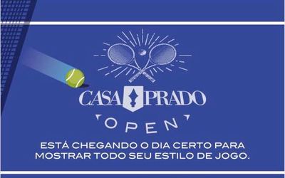 Abertas inscrições para o torneio de tênis Casa Prado Open
