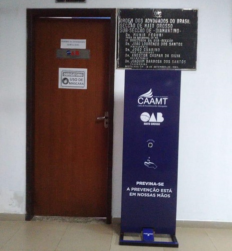 CAA/MT distribui 110 totens de higienização na capital e interior de MT