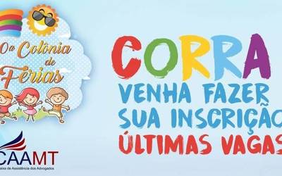 Inscrições para a 10ª Colônia de Férias terminam nesta sexta-feira (15)