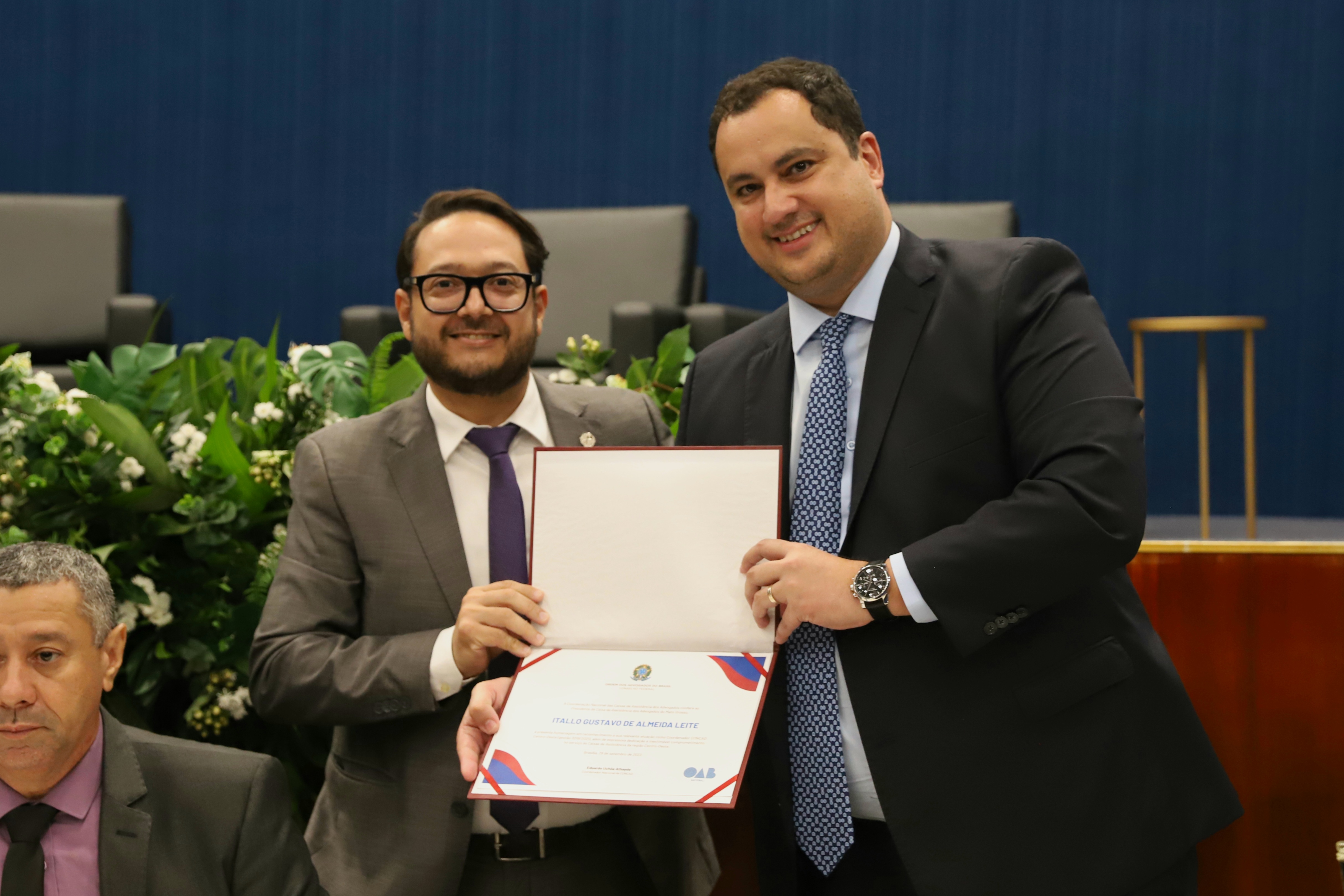 Itallo Leite é homenageado pela Coordenação Nacional das CAAs