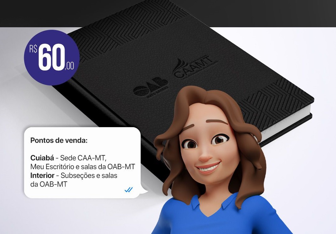 Agenda jurídica 2023 está à venda por R$ 60